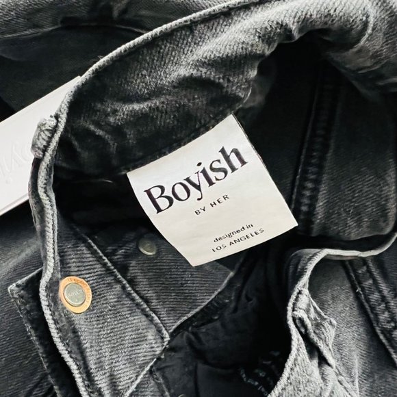 BOYISH Mikey High Waist Button Fly Jeans Moonfleet - Picture 6 of 9